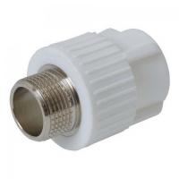 Муфта РР НР 25*1/2"  (комб.не разъемная) бел.