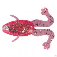 Лягушка съедоб. Helios Crazy Frog 2,36"/6,0 см Silver Sparkles & Pink (HS-22-035)