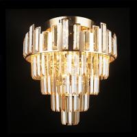 Люстра E1973/8+6 FGD золото 8х40W E27+6x3W LED ПДУ d450 h470, QH21