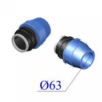 Муфта внутрн.резб.   ПЭ  63*1 1/2"   (обж.)