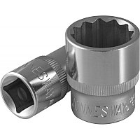 Головка торцовая 1/2" 32мм, 12-гранная, CrV, под квадрат  хромированная
