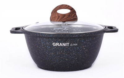 Кастрюля 2 л (кгг22а) Granit ultra blue стекл.крышка