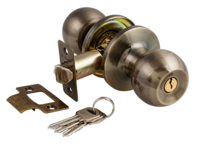 Комплект ручек S-Locked 6072 - 01 AB бронза