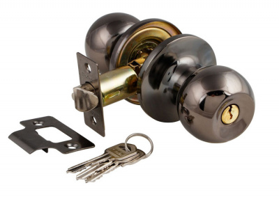 Комплект ручек S-Locked 6072 - 01 BН черный  никель