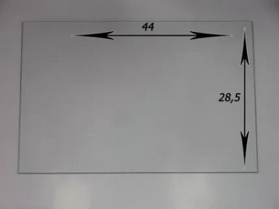 Стекло внутр.  440 х 285 мм.  GEFEST 1100  (000.04.0.009)