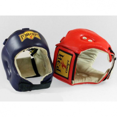 Шлем боксерский Рэй Спорт (кожа) Ш2К