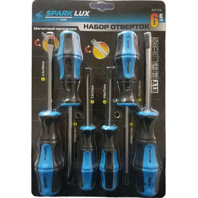 Набор отверток 9пр SPARK LUX (PH6X100, PH3X75, SL3X75, SL6X100) SL-GS179