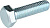 Болт цинк М10х140