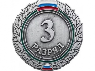 Знак III разряд (взрослый)